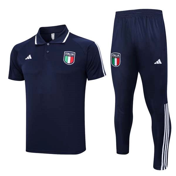 Polo Italia Conjunto Completo 2023-2024 Azul 3